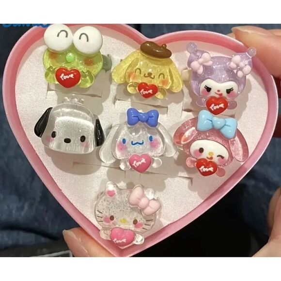 New  Hello Kitty and Friend Adjustable Rings....your choice! - Picture 1 of 2